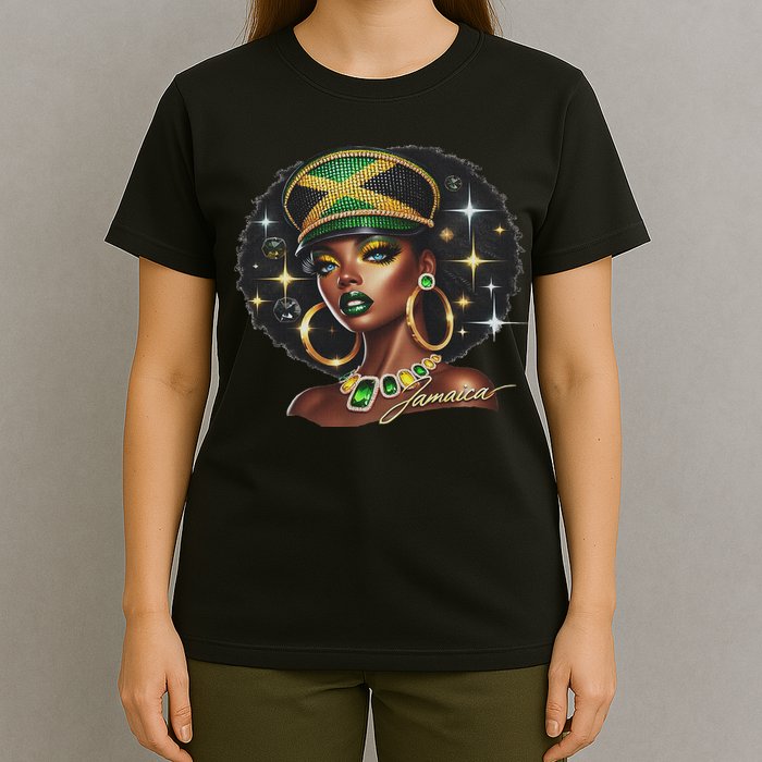 Women Jamaica Clothes Jamaica Flag T-Shirt