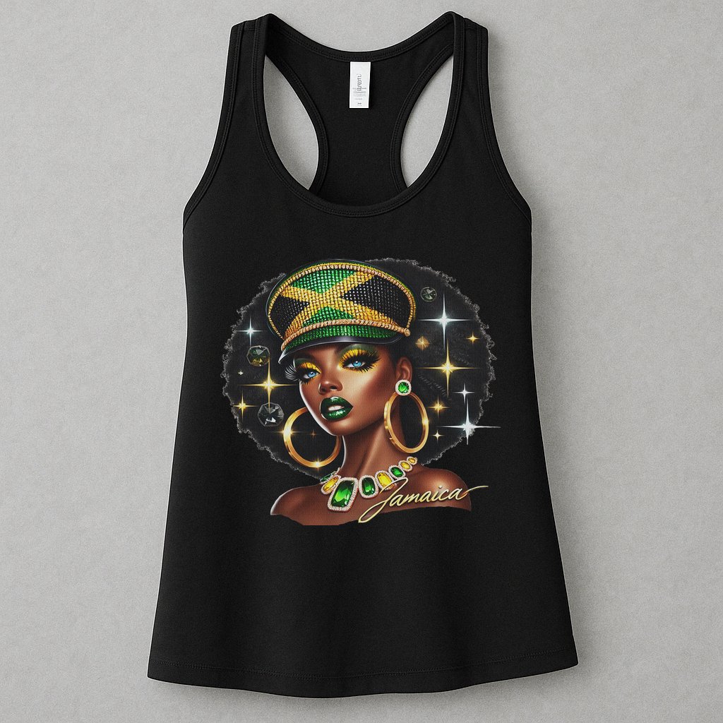 Women Jamaica Clothes Jamaica Flag Womens Tank Top