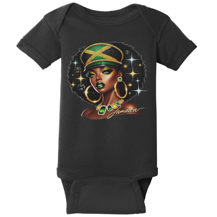 Women Jamaica Clothes Jamaica Flag Baby Bodysuit