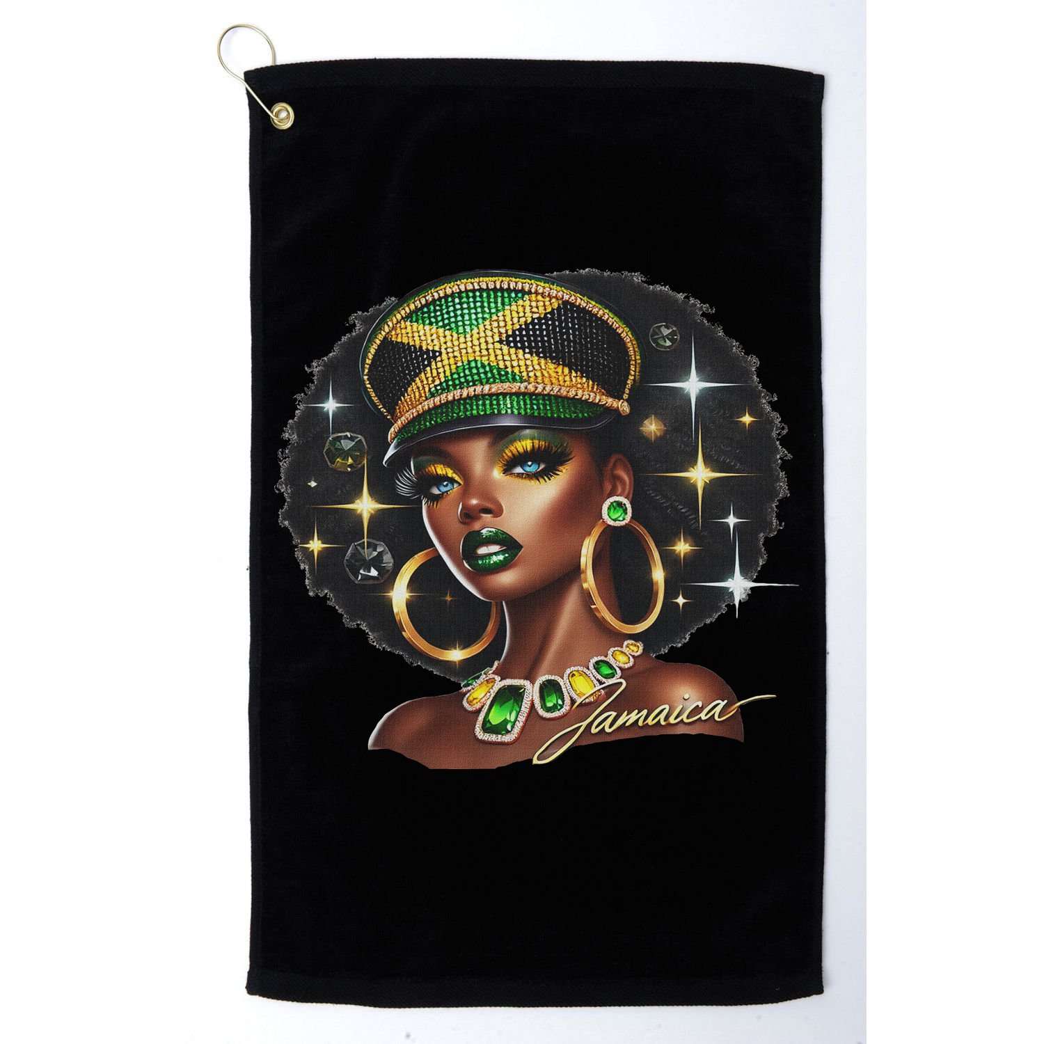 Women Jamaica Clothes Jamaica Flag Golf Towel