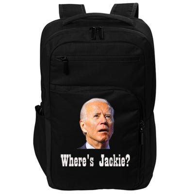 Where's Jackie? Funny AntiBiden Impact Tech Backpack