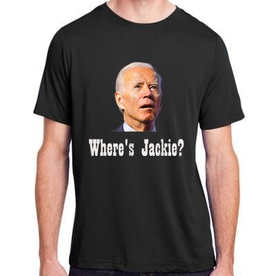 Where's Jackie? Funny AntiBiden Adult ChromaSoft Performance T-Shirt