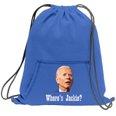 Where's Jackie? Funny AntiBiden Sweatshirt Cinch Pack Bag