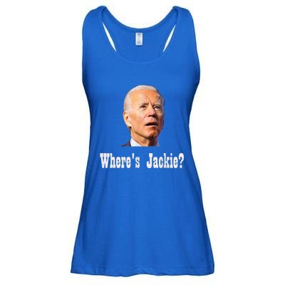 Where's Jackie? Funny AntiBiden Ladies Essential Flowy Tank