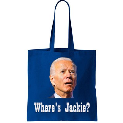 Where's Jackie? Funny AntiBiden Tote Bag