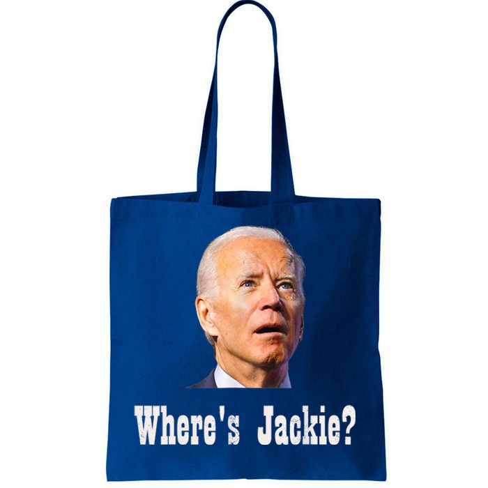 Where's Jackie? Funny AntiBiden Tote Bag