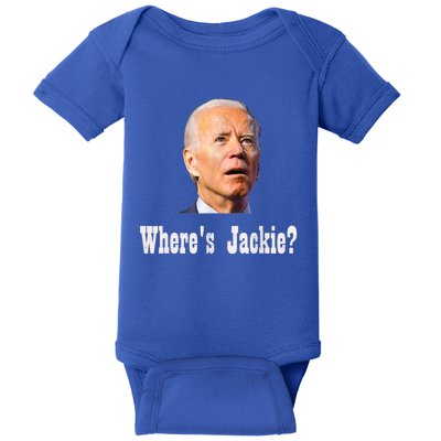 Where's Jackie? Funny AntiBiden Baby Bodysuit