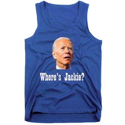 Where's Jackie? Funny AntiBiden Tank Top