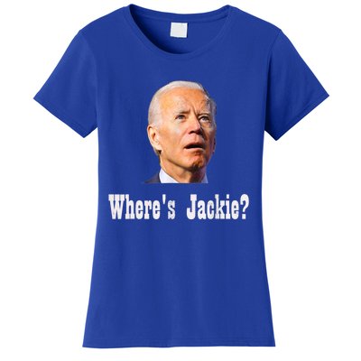 Where's Jackie? Funny AntiBiden Women's T-Shirt