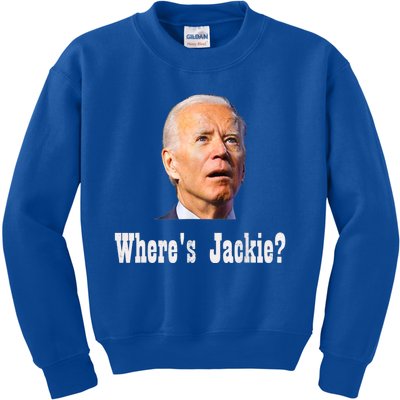 Where's Jackie? Funny AntiBiden Kids Sweatshirt