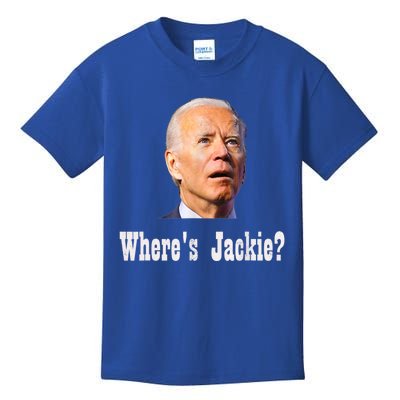 Where's Jackie? Funny AntiBiden Kids T-Shirt