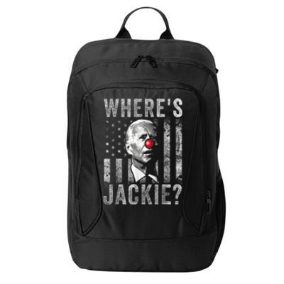 Where's Jackie Funny AntiBiden City Backpack