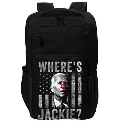 Where's Jackie Funny AntiBiden Impact Tech Backpack