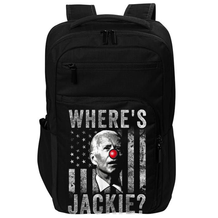 Where's Jackie Funny AntiBiden Impact Tech Backpack