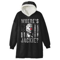 Where's Jackie Funny AntiBiden Hooded Wearable Blanket