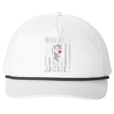 Where's Jackie Funny AntiBiden Snapback Five-Panel Rope Hat