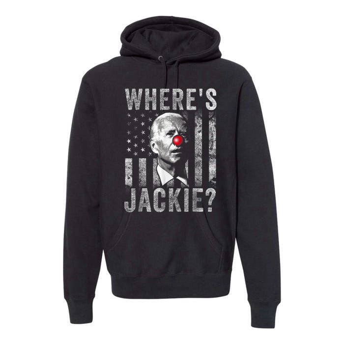 Where's Jackie Funny AntiBiden Premium Hoodie