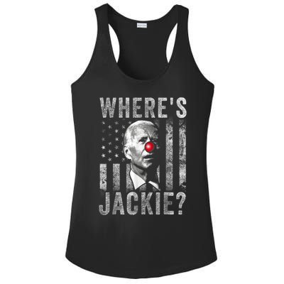 Where's Jackie Funny AntiBiden Ladies PosiCharge Competitor Racerback Tank