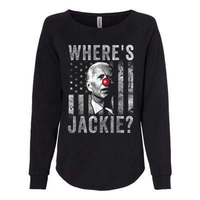 Where's Jackie Funny AntiBiden Womens California Wash Sweatshirt