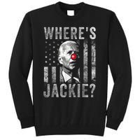 Where's Jackie Funny AntiBiden Tall Sweatshirt