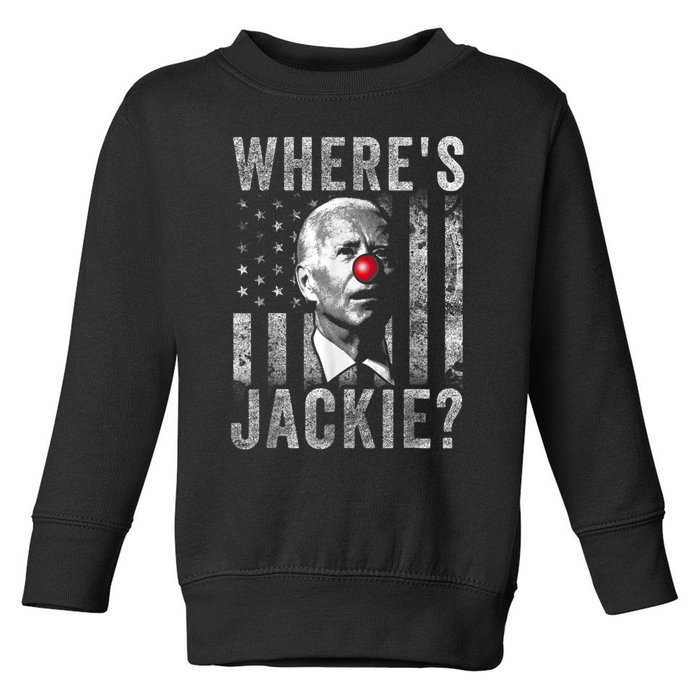 Where's Jackie Funny AntiBiden Toddler Sweatshirt