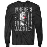 Where's Jackie Funny AntiBiden Tie-Dye Long Sleeve Shirt