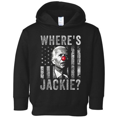 Where's Jackie Funny AntiBiden Toddler Hoodie