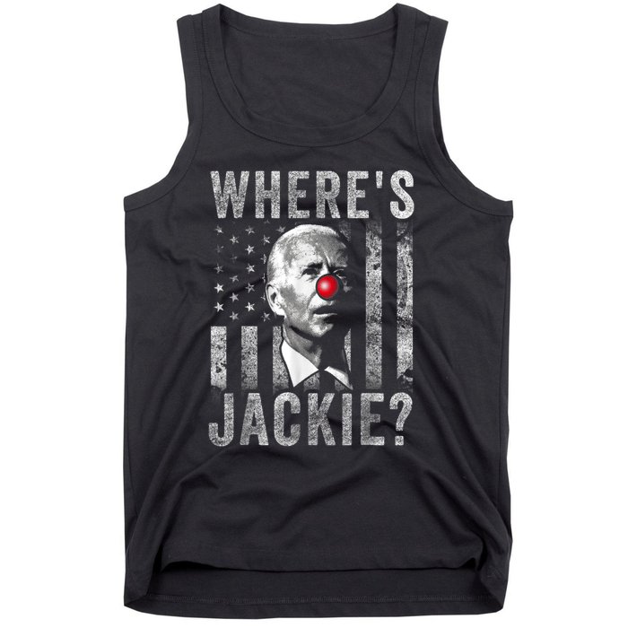 Where's Jackie Funny AntiBiden Tank Top