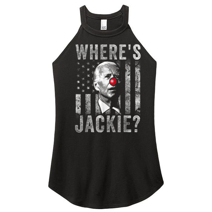 Where's Jackie Funny AntiBiden Women's Perfect Tri Rocker Tank