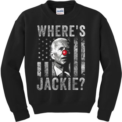 Where's Jackie Funny AntiBiden Kids Sweatshirt