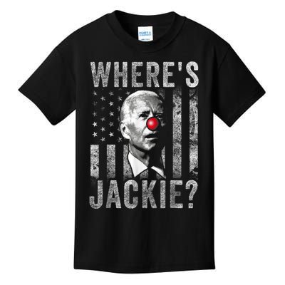 Where's Jackie Funny AntiBiden Kids T-Shirt