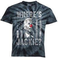 Where's Jackie Funny AntiBiden Kids Tie-Dye T-Shirt