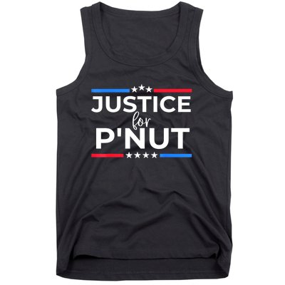 Women Justice For PNut Peanut Squirrel Lovers Gift Tank Top