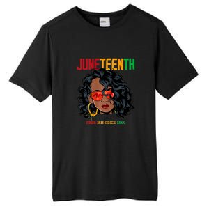 Women Juneteenth Free Ish Since 1865 Afro Queen Black Queen Gift African Pride Tall Fusion ChromaSoft Performance T-Shirt