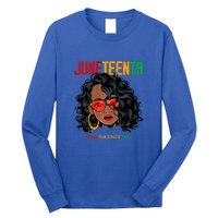 Women Juneteenth Free Ish Since 1865 Afro Queen Black Queen Gift African Pride Long Sleeve Shirt