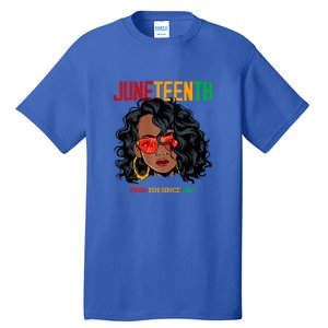 Women Juneteenth Free Ish Since 1865 Afro Queen Black Queen Gift African Pride Tall T-Shirt