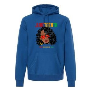 Women Juneteenth Free Ish Since 1865 Afro Queen Black Queen Gift African Pride Premium Hoodie