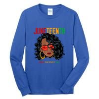 Women Juneteenth Free Ish Since 1865 Afro Queen Black Queen Gift African Pride Tall Long Sleeve T-Shirt