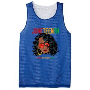 Women Juneteenth Free Ish Since 1865 Afro Queen Black Queen Gift African Pride Mesh Reversible Basketball Jersey Tank