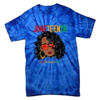 Women Juneteenth Free Ish Since 1865 Afro Queen Black Queen Gift African Pride Tie-Dye T-Shirt