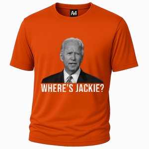 Where's Jackie Funny Joe Biden Meme Cooling Performance Crew T-Shirt