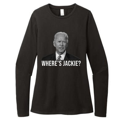 Where's Jackie Funny Joe Biden Meme Womens CVC Long Sleeve Shirt