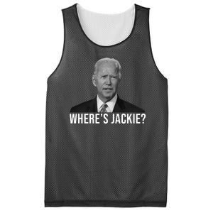 Where's Jackie Funny Joe Biden Meme Mesh Reversible Basketball Jersey Tank