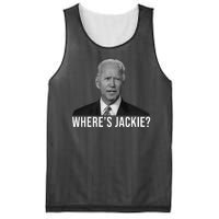 Where's Jackie Funny Joe Biden Meme Mesh Reversible Basketball Jersey Tank