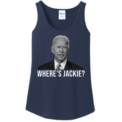 Where's Jackie Funny Joe Biden Meme Ladies Essential Tank