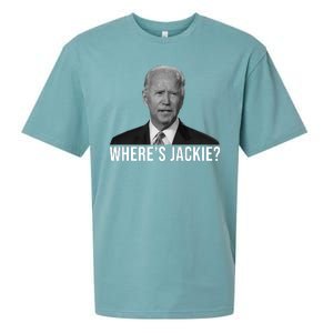 Where's Jackie Funny Joe Biden Meme Sueded Cloud Jersey T-Shirt