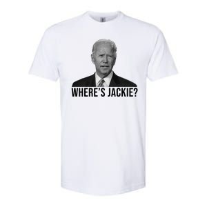 Where's Jackie Funny Joe Biden Meme Softstyle CVC T-Shirt