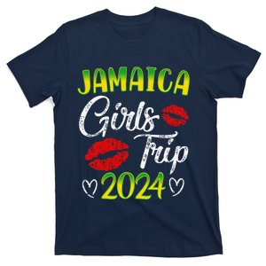 Women Jamaica Girl Trip 2024 Summer Vacation Weekend Funny T-Shirt