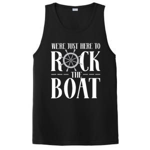 We're Just Here to Rock the Boat Family Matching Cruise PosiCharge Competitor Tank