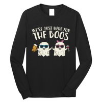 WeRe Just Here For Boos Ghosts Halloween Costume For Couple Long Sleeve Shirt